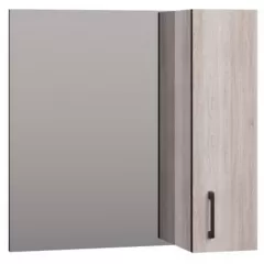 Зеркало-шкаф PROFLINE Виллена (1дверь справа+зеркало) 60см цвет Дуб Сантана