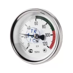Термометр биметаллический Дк 100 L=100 0-120С ТБП-Т
