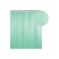 Шторка для ванной Аквалиния 023А-01 (зеленая) 170*180