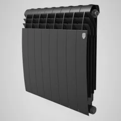 Радиатор Чёрный биметалический Royal Thermo BiLiner 500*80 / Noir Sable (4 секц.)