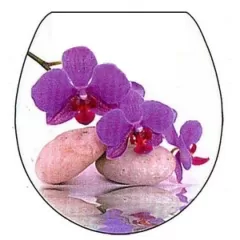 Сиденье для унитаза мягкое RY3052 орхидея