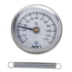 Термометр Т63 (0-120"С) накладной с пружиной акс. MVI