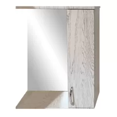 Зеркало-шкаф PROFLINE Патина (1дверь справа+зеркало) 60см цвет Патина серебро