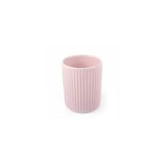 Стакан настольный д/зубн. щеток  керамика Плиссе розовый матовый CE1610TA-TB